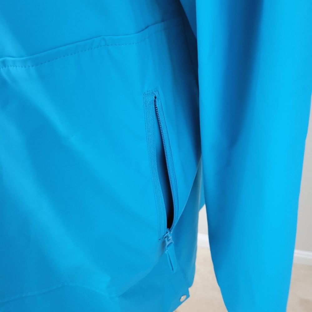 ROAMAN'S Light Blue Hooded Rain Coats 22/24 1X NWOT - Picture 9 of 11